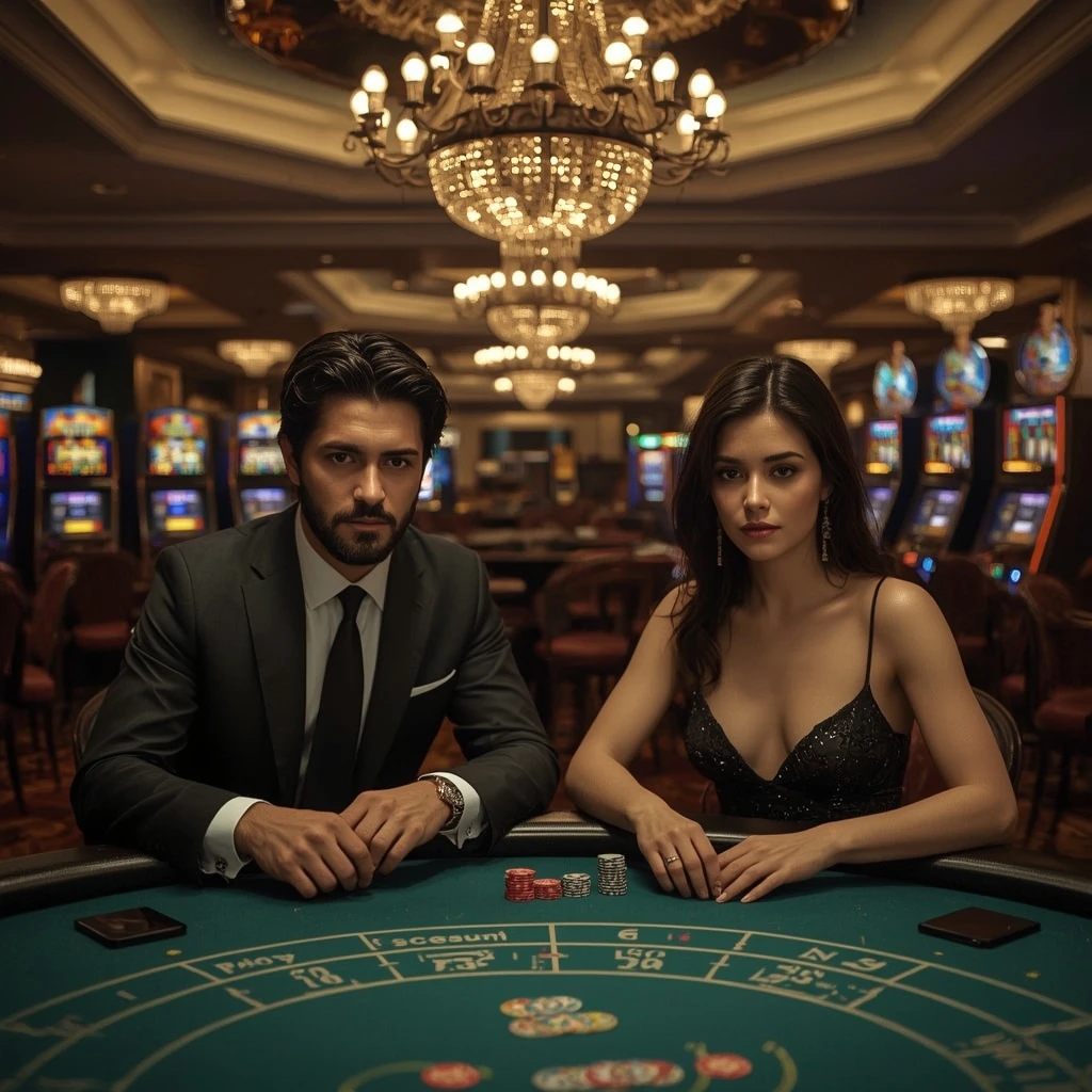 Deux joueurs de poker au Casino Li.Bet
